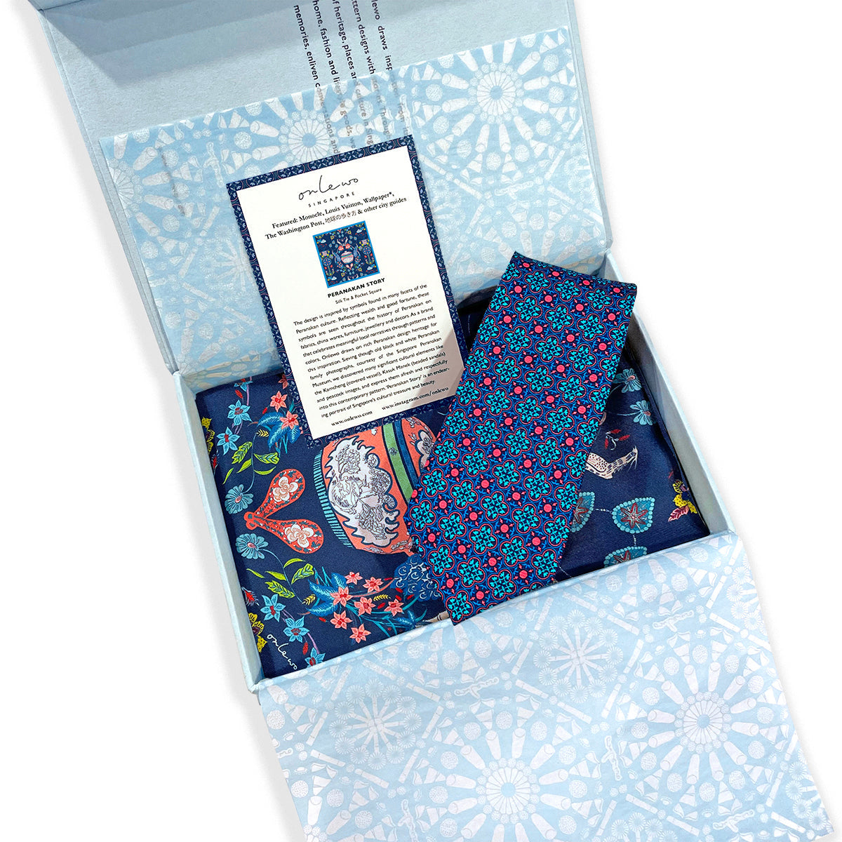 SILK TIE & SILK POCKET SQUARE GIFT SET