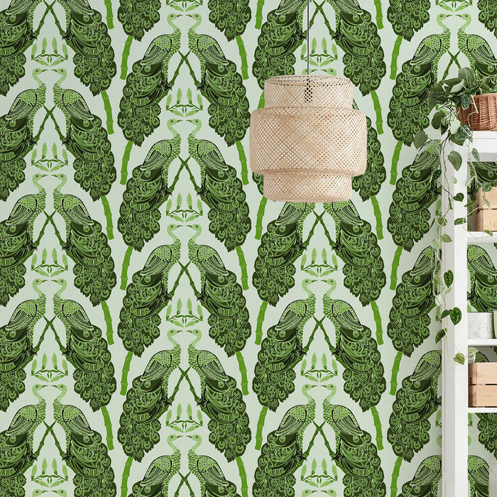 'PEACOCK GARDEN' Wallpaper
