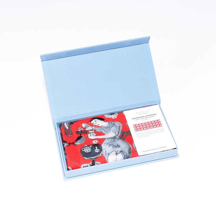‘PERANAKAN RHAPSODY’ Silk Scarf
