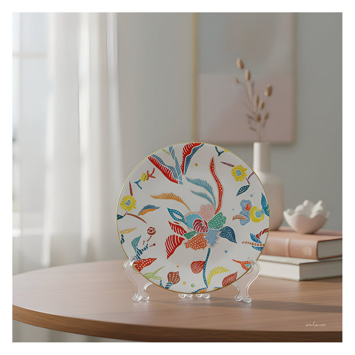 ‘ORCHID BATIK’ Plate