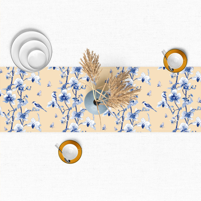 ‘ORCHID RHAPSODY’ Velvet Table Runner
