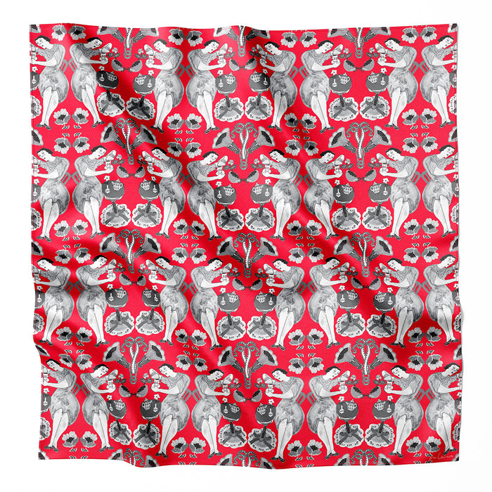 ‘PERANAKAN RHAPSODY’ Silk Scarf