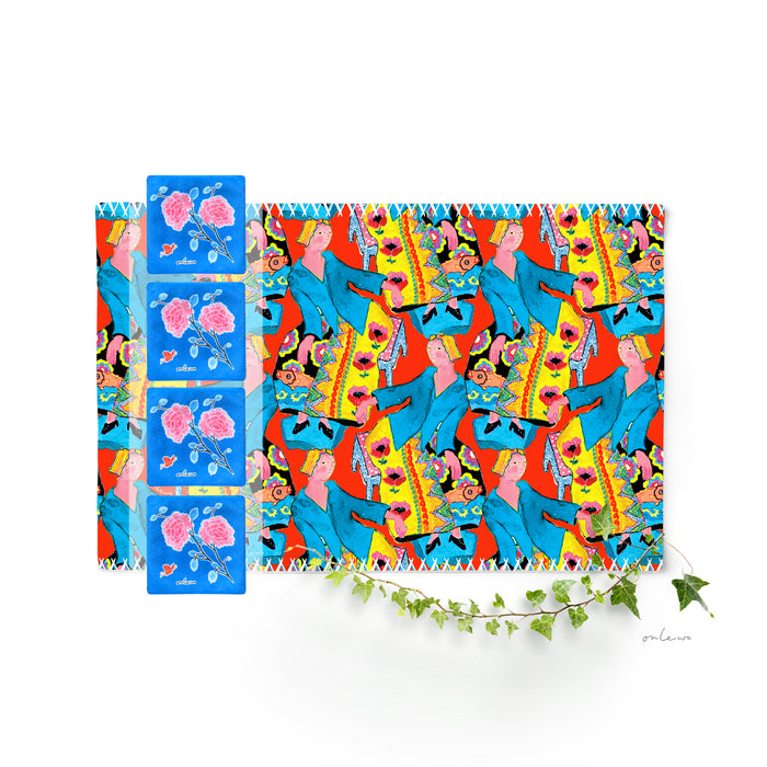 ‘KEBAYA GRACE‘ Placemats & Coasters Gift Set