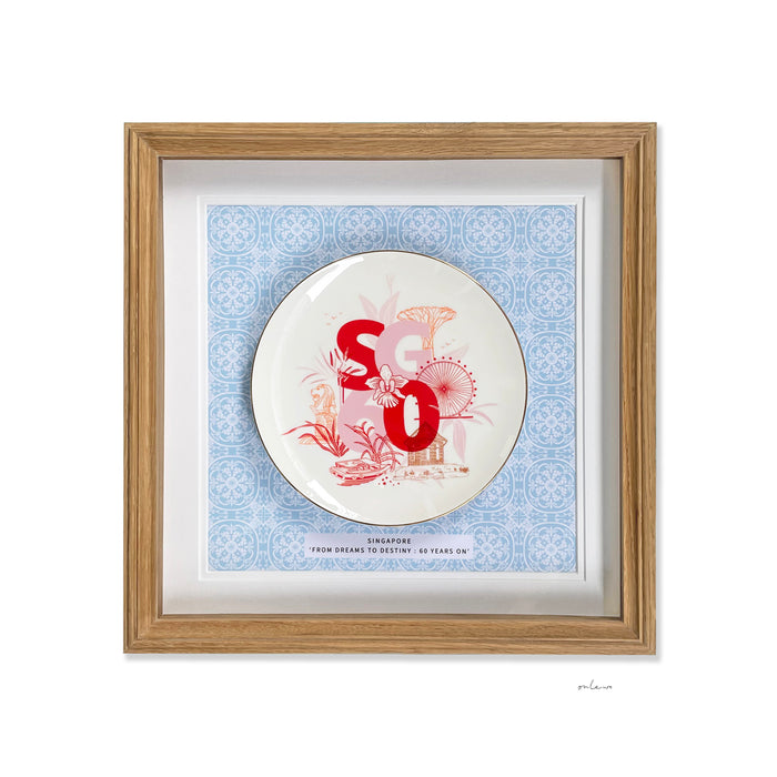 ‘SG 60’ Framed Plate (with gift box)