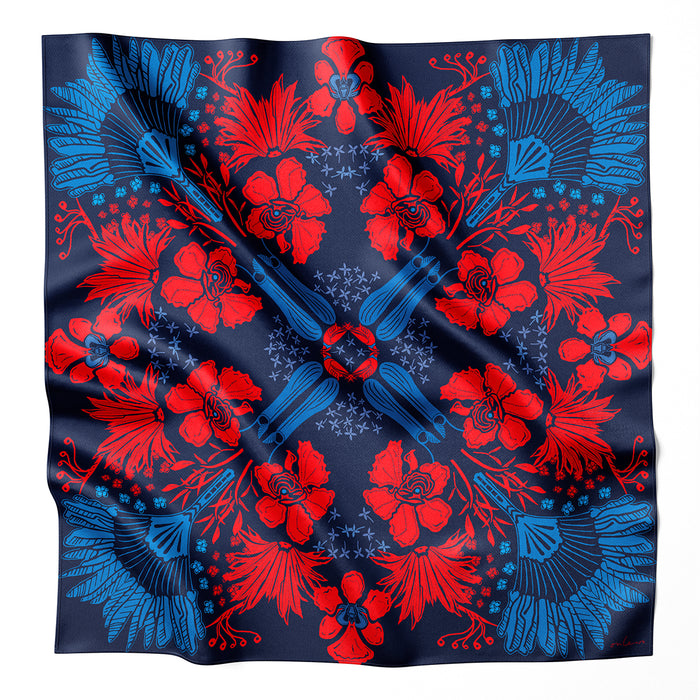 ‘SINGAPORE ORCHID’ Silk Scarf