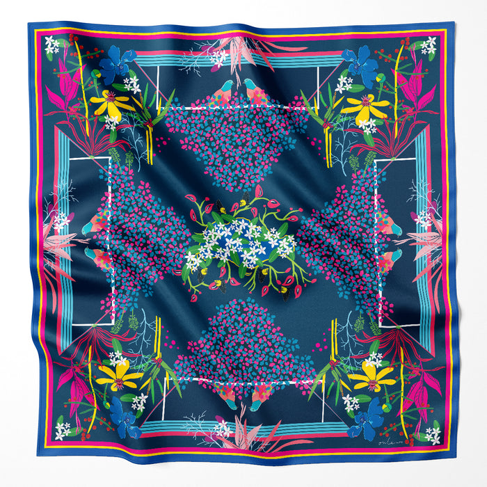 ‘DAZZLING SINGAPORE’ Silk Scarf