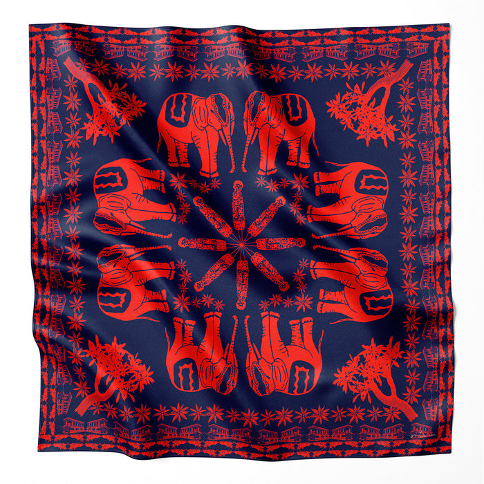 ‘LITTLE INDIA’ Silk Scarf