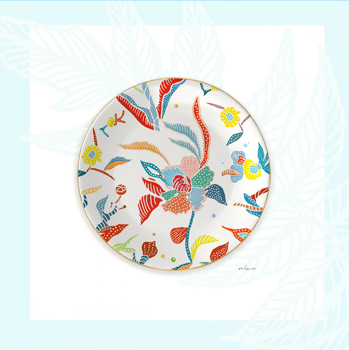 ‘ORCHID BATIK’ Plate