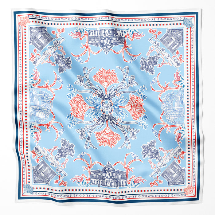 ‘CITY IN THE GARDEN’ Silk Scarf