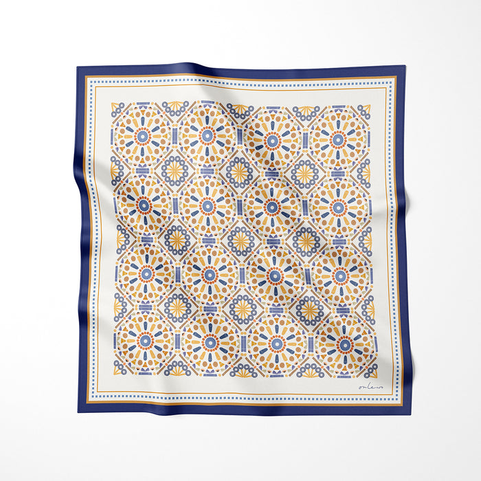‘KUEH TILE’ Silk Pocket Square