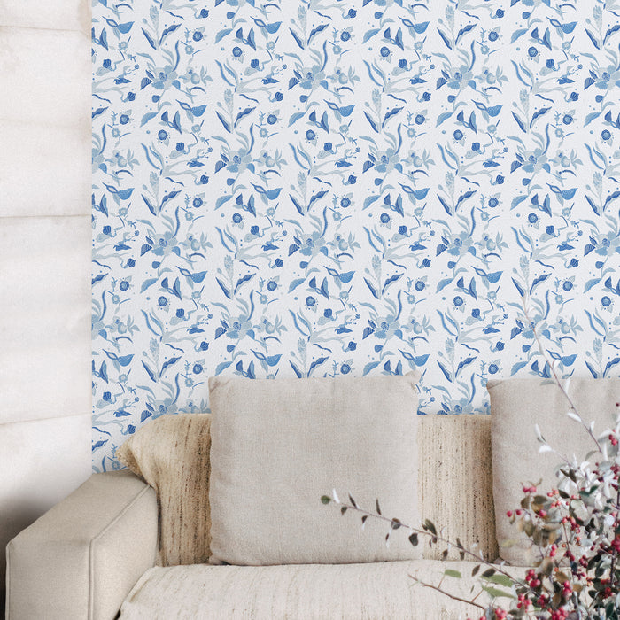 'ORCHID BATIK GARDEN' Wallpaper