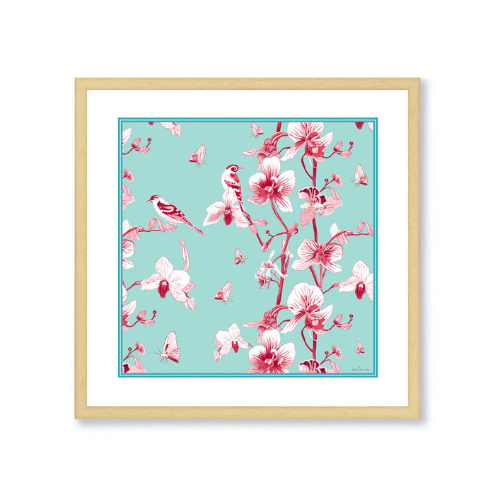 ‘ORCHID RHAPSODY’ Framed Print (with gift box)