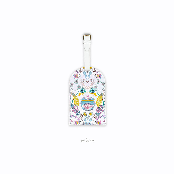 'PERANAKAN STORY' Leather Access Card Holder x Luggage Tag