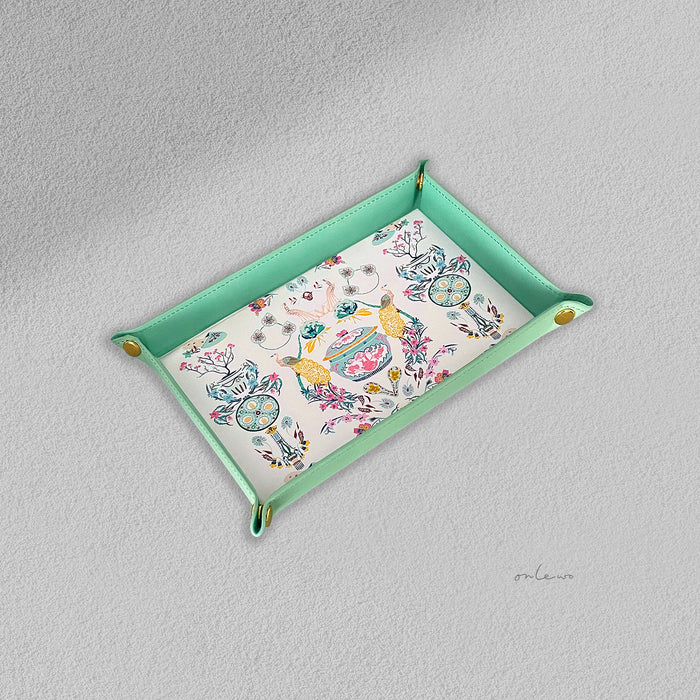 'PERANAKAN STORY' Leather Valet Tray