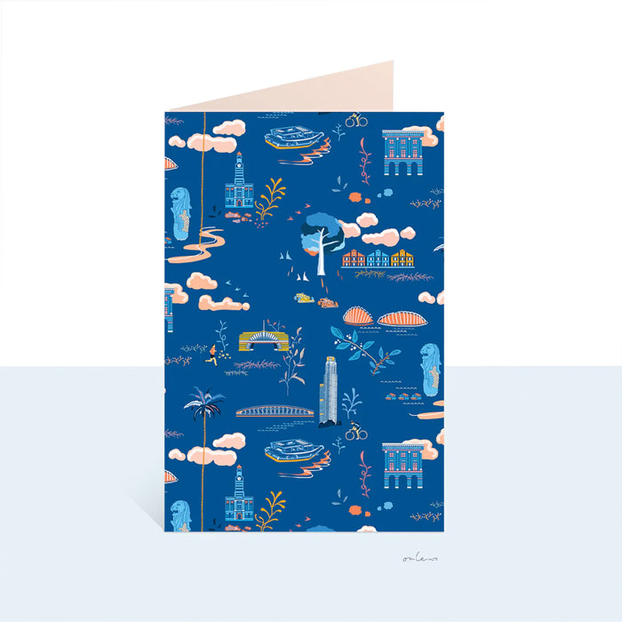 ‘SINGAPORE RIVER’ Greeting Card