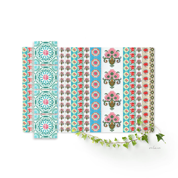 ‘PERANAKAN PALETTE‘ Placemats & Coasters Gift Set