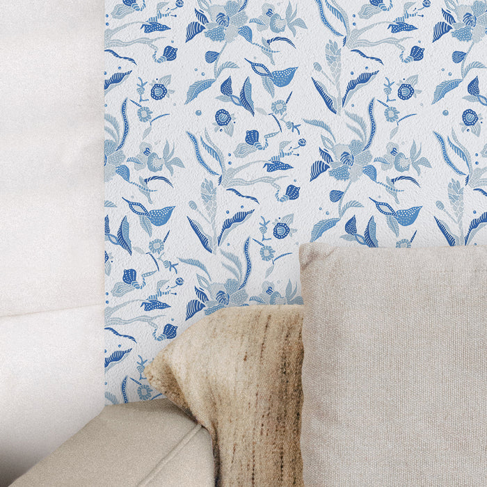 'ORCHID BATIK GARDEN' Wallpaper