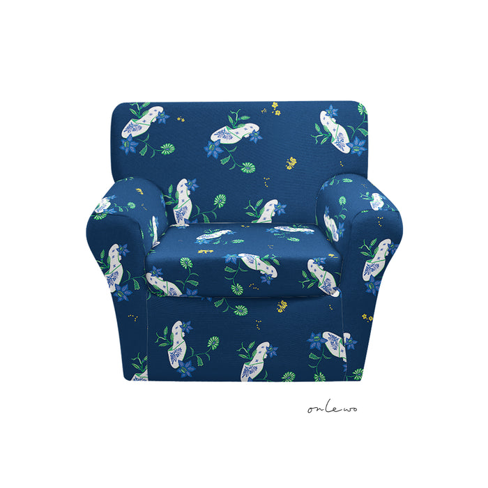 'PERANAKAN SHOES' Velvet Upholstery Fabric
