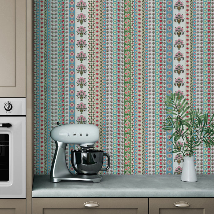 ‘PERANAKAN FLORAL TILE’ Wallpaper