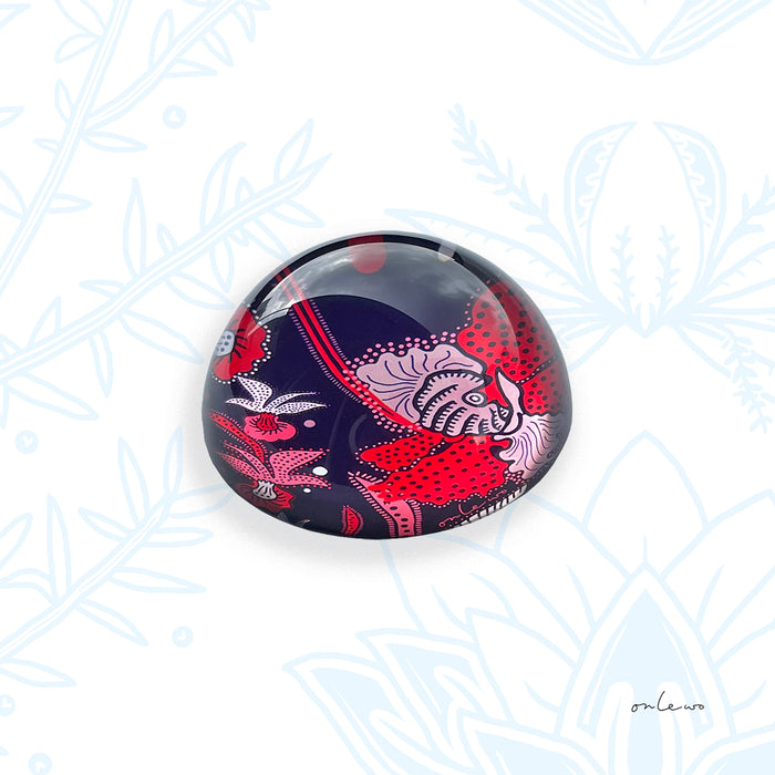 ‘ORCHID BATIK’ Crystal Dome