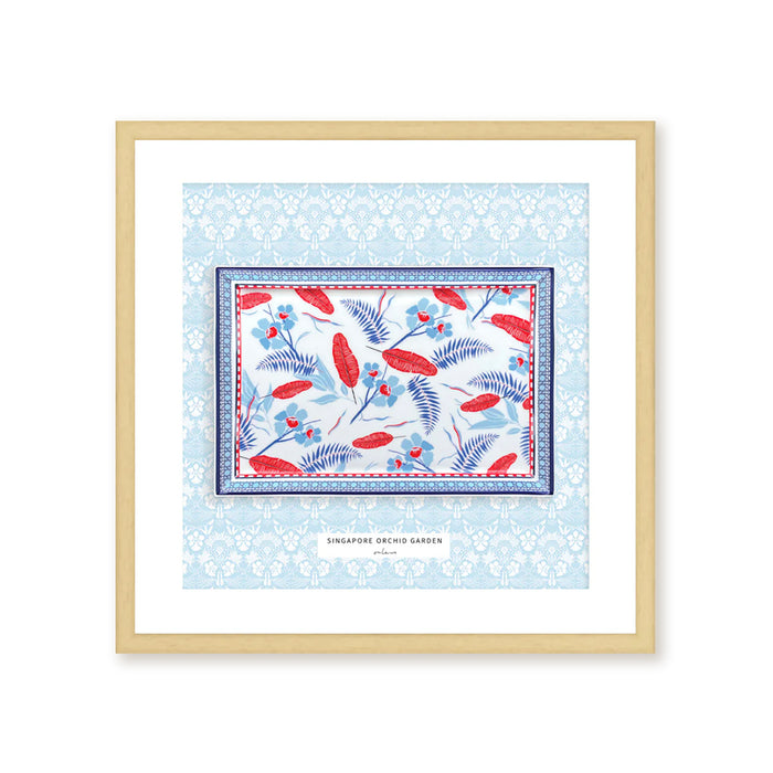 ‘SINGAPORE ORCHID GARDEN’ Framed Tray (with gift box)