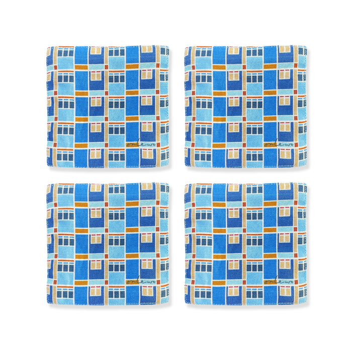 ‘MY HOME – HDB FLATS ‘ Fabric Coasters