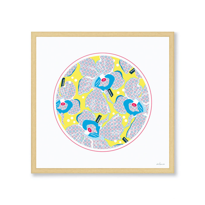 ‘PERANAKAN ORCHID’ Framed Print (with gift box)