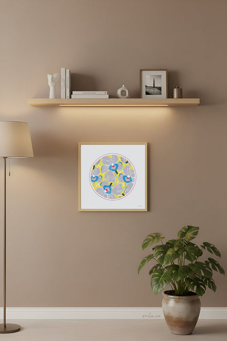 ‘PERANAKAN ORCHID’ Framed Print (with gift box)