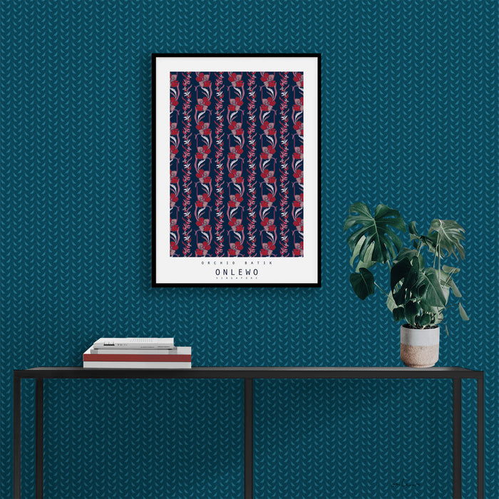 ‘ORCHID BATIK’ Poster