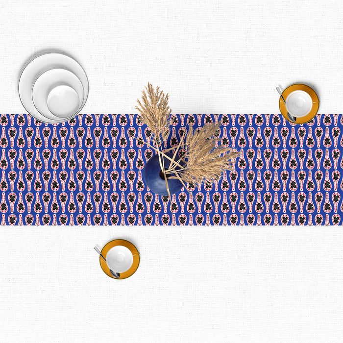 ‘PERANAKAN SPOONS’ Velvet Table Runner
