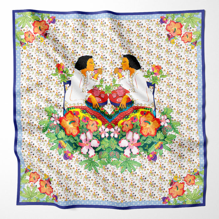 ‘GLORIOUS NYONYA’ Silk Scarf