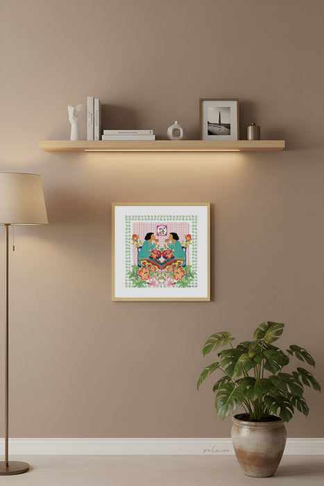 'GLORIOUS NYONYA' Framed Print (with gift box)