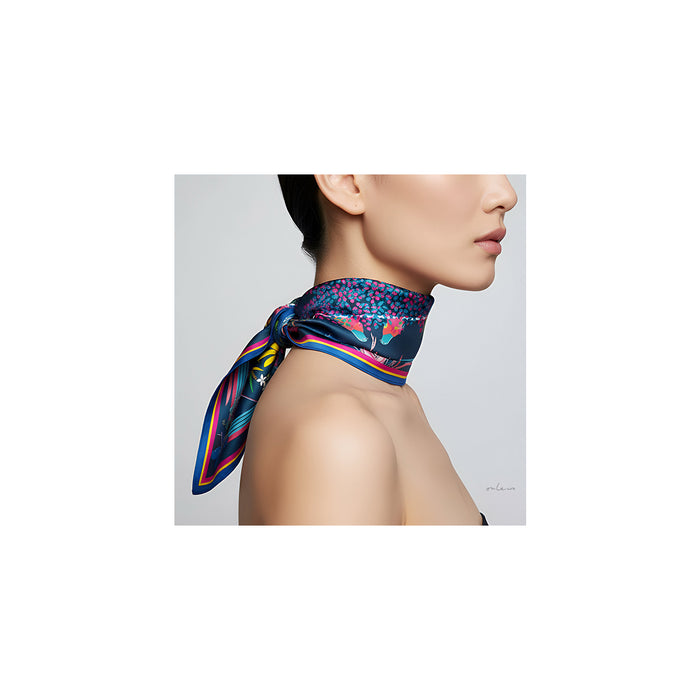 ‘DAZZLING SINGAPORE’ Silk Scarf