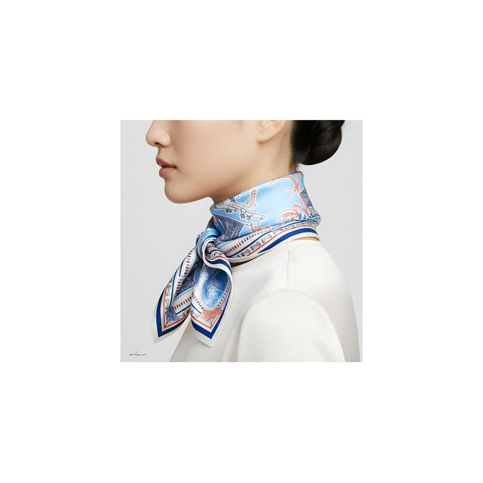 ‘CITY IN THE GARDEN’ Silk Scarf