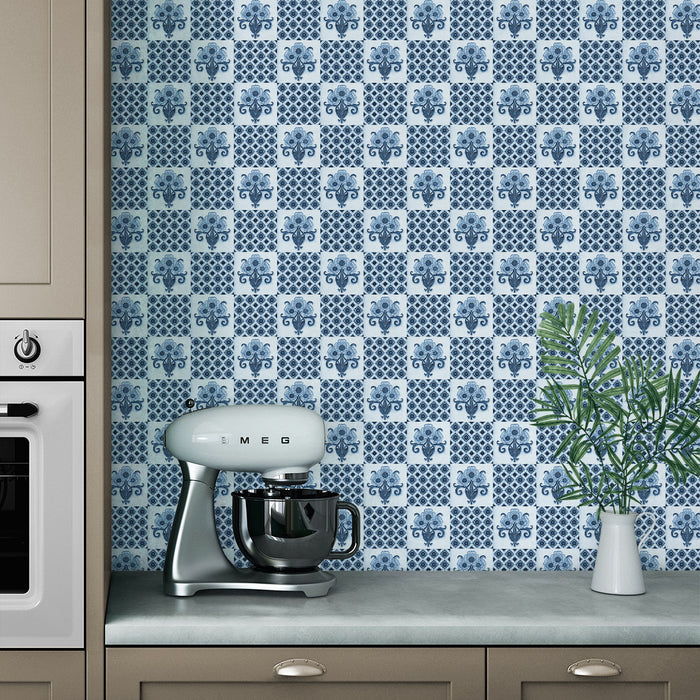 ‘PERANAKAN FLORAL TILE’ Wallpaper