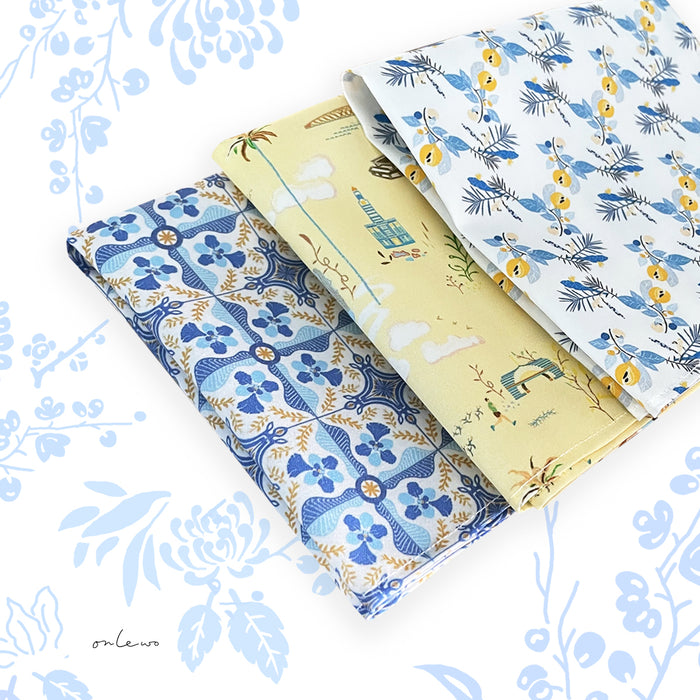 ‘LION SPIRIT’ Cotton Pocket Square (Set Of 3)