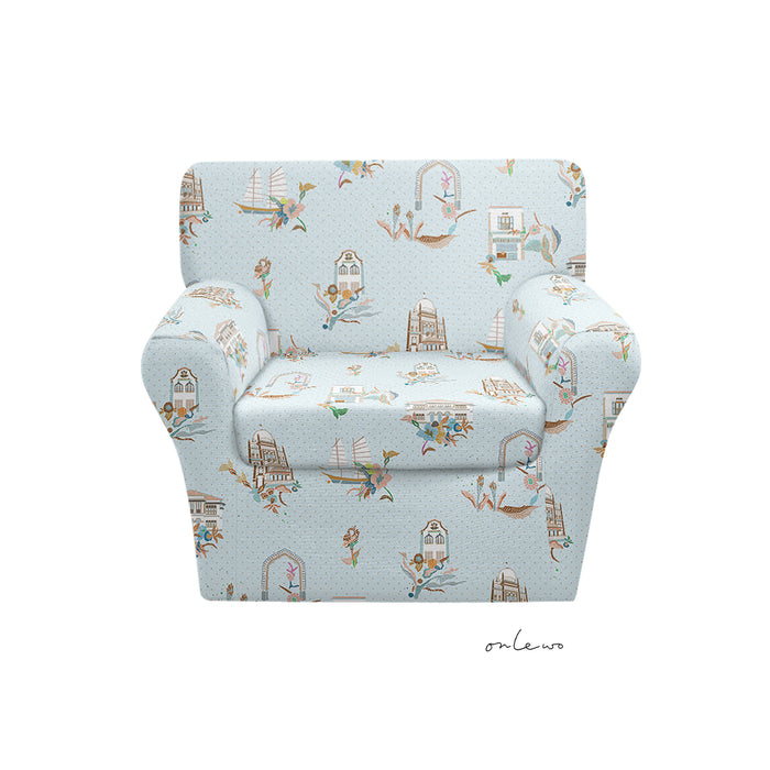 'KAMPONG GELAM' Velvet Upholstery Fabric