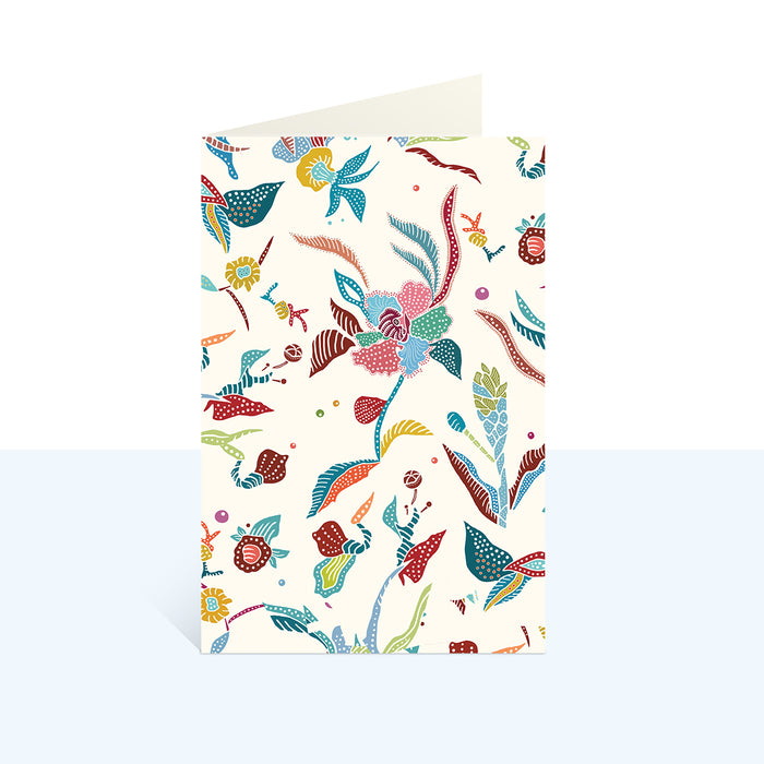 ‘ORCHID BATIK’ Greeting Card