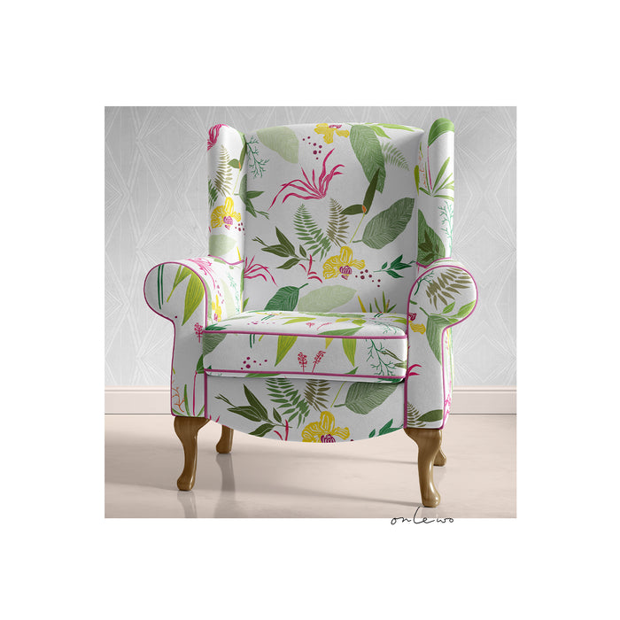 'MILLION GREENS' Velvet Upholstery Fabric