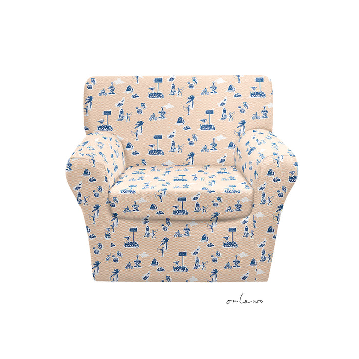 'EAST COAST PARK' Velvet Upholstery Fabric
