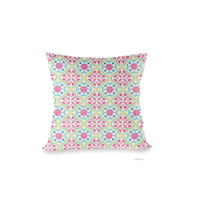 ‘DOUBLE HAPPINESS - PERANAKAN TILE’ Cushion Cover